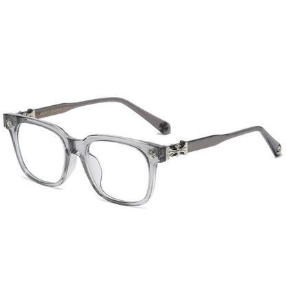 Unisex CH Close-Up Frames, Fashionable Near-Frame Glasses - Black Silver