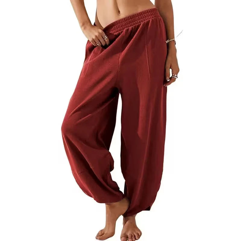 LAST DAY SALE 65% OFF- Relaxed Wide-Leg Pants