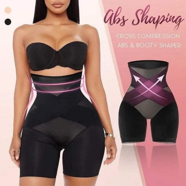 Neuer Cross-Compression-Bauch- und Hintern-Shaper mit hoher Taille 