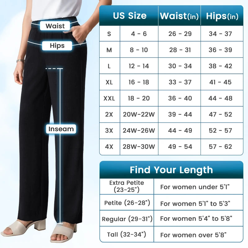 Ultra Soft Lightweight Pull-On Casual Pants