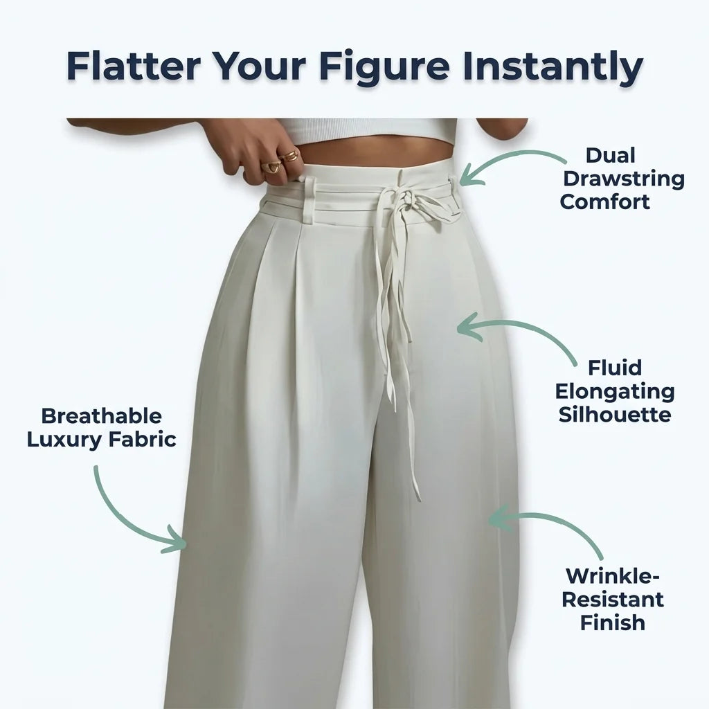 High-Waist Trousers - Flatters Your Figure Instantly