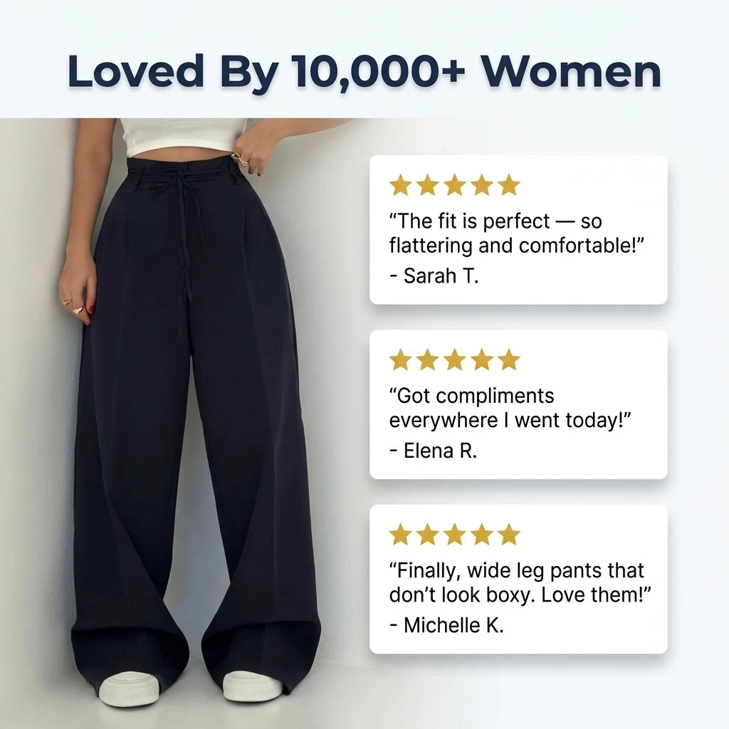 High-Waist Trousers - Flatters Your Figure Instantly