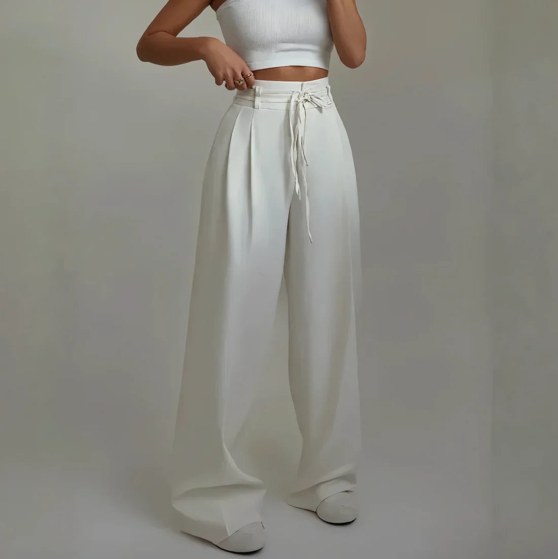 High-Waist Trousers - Flatters Your Figure Instantly