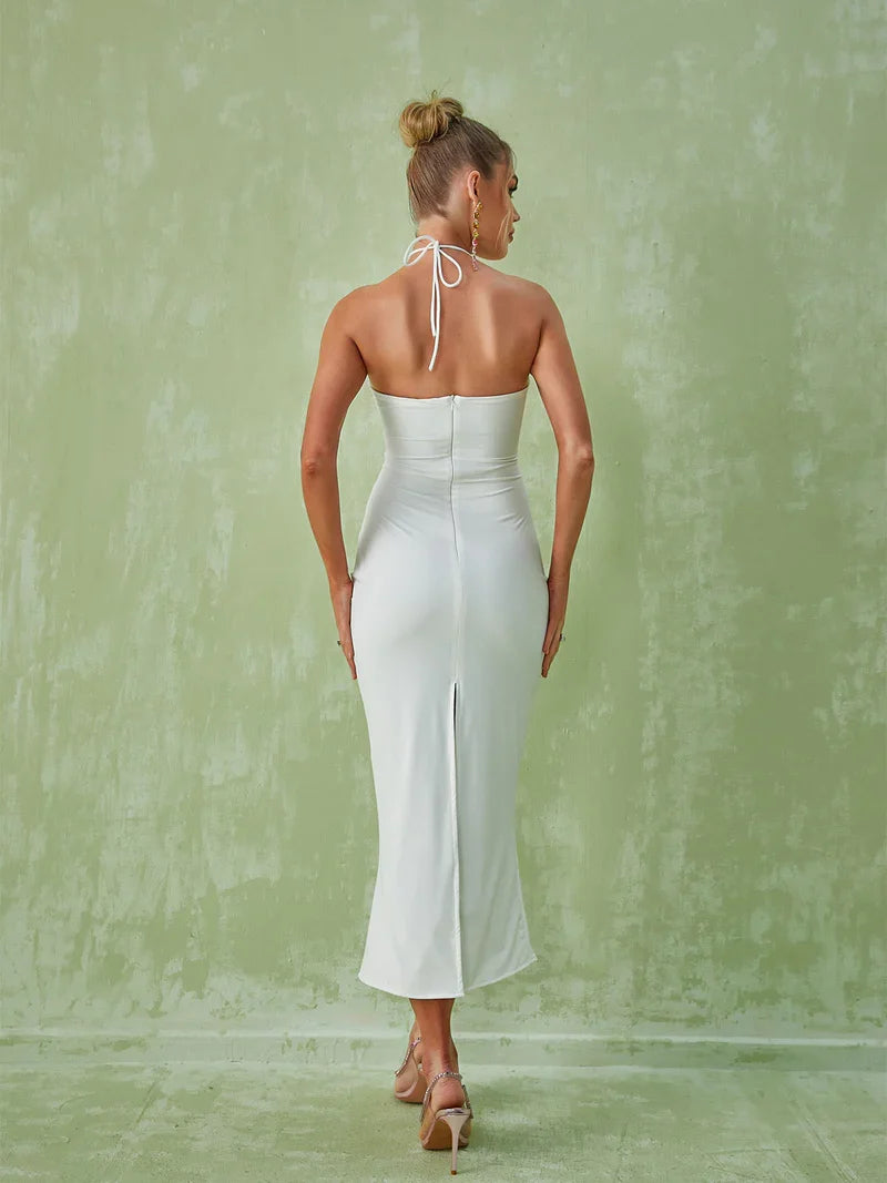 Dorcas Halterneck Cutout Midi Dress