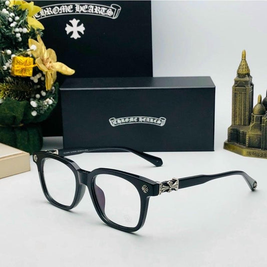 Unisex CH Nahsichtbrille, modische Nahsichtbrille - Schwarz Silber