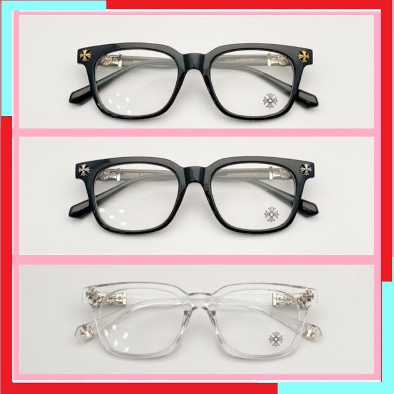 Unisex CH Close-Up Frames, Fashionable Near-Frame Glasses - White Gold