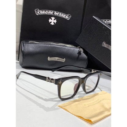 Unisex CH Close-Up Frames, Fashionable Near-Frame Glasses - Black Lenses