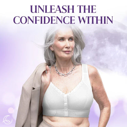 LAST DAY SALE 60% OFF - Front Closure Breathable Bra for Seniors-Purple