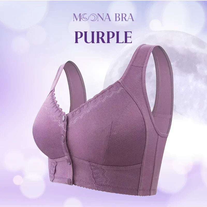 SALDI DELL'ULTIMO GIORNO - 60% DI SCONTO - Reggiseno traspirante con chiusura frontale per anziani - Viola