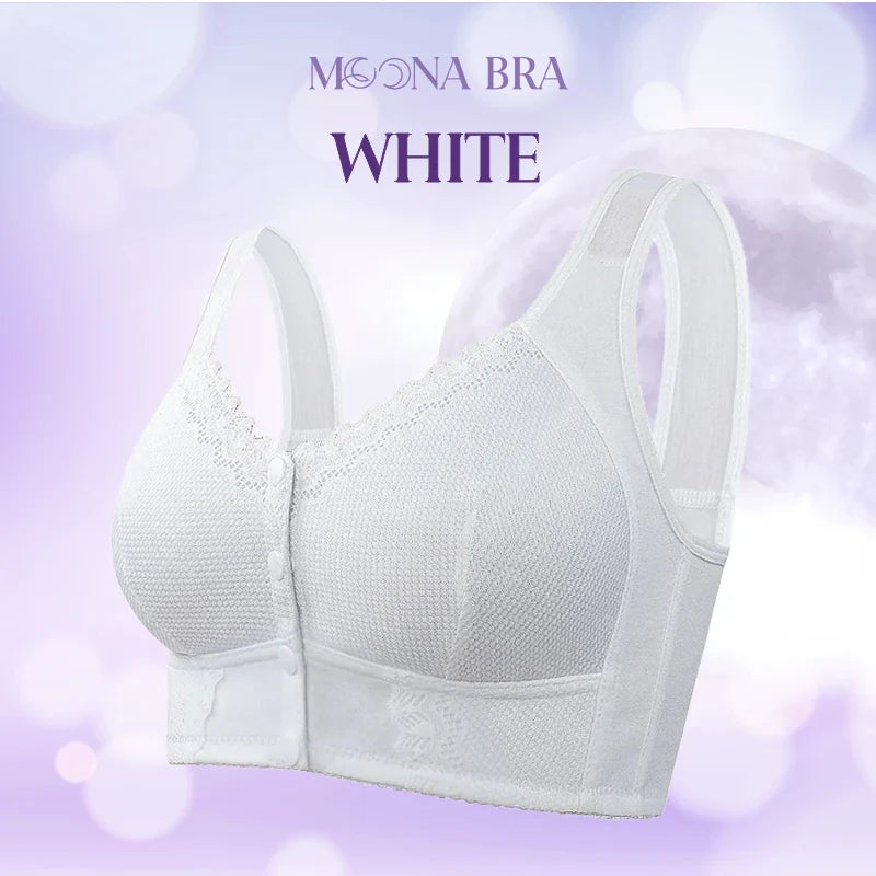 SALDI DELL'ULTIMO GIORNO - 60% DI SCONTO - Reggiseno traspirante con chiusura anteriore per anziani - Bianco