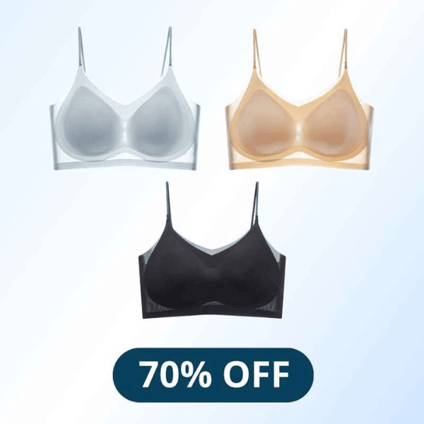 Ultimo giorno - 70% DI SCONTO - Reggiseno comfort in seta di ghiaccio ultrasottile senza cuciture estivo per taglie forti