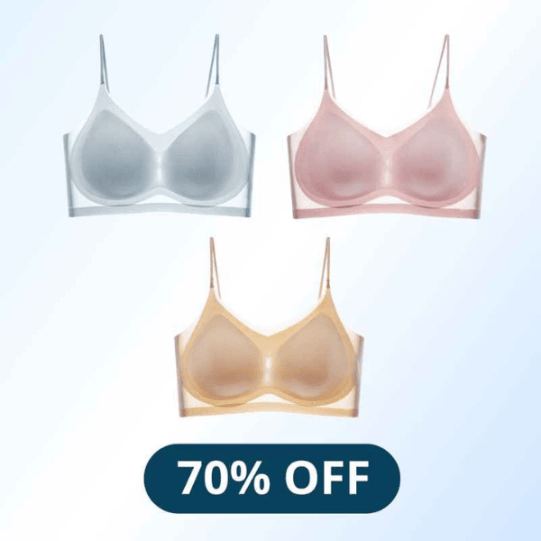 Ultimo giorno - 70% DI SCONTO - Reggiseno comfort in seta di ghiaccio ultrasottile senza cuciture estivo per taglie forti