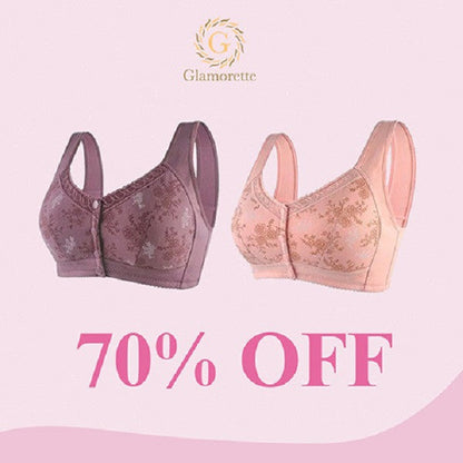 Glamorette 🔥 ULTIMO GIORNO DI SALDI 60% 🔥 Reggiseno con chiusura frontale in cotone