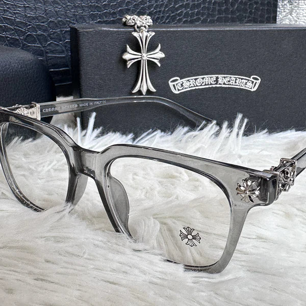 Unisex CH Close-Up Frames, Fashionable Near-Frame Glasses - Gray